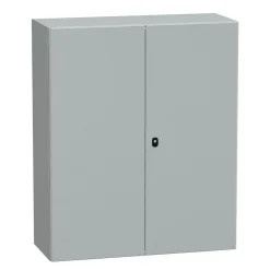 Nsys3d121040dp Coffret Métallique étanche Ip55 - 1000x1000x400 - 2 Portes - Plaque Fournie - Spacial S3d - Schneider Electric
