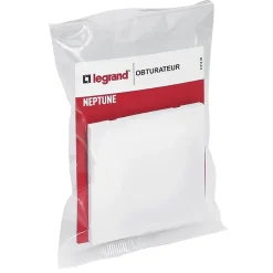 Obturateur Legrand Neptune Blanc l. 80 mm