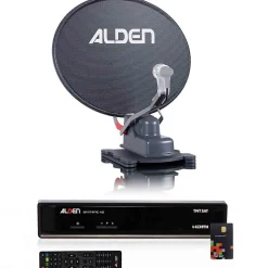 Onelight 60 Platinium Parabole Automatique + Récepteur SATMATIC HD TNTSAT ALDEN