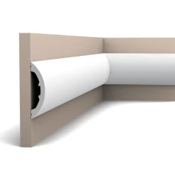 P3070 Cimaise murale Orac Decor - 12,5x3x200cm (h x p x L) - Pack 2 pièces