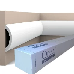 P3070 Cimaise murale Orac Decor - 12,5x3x200cm (h x p x L) - Pack 2 pièces