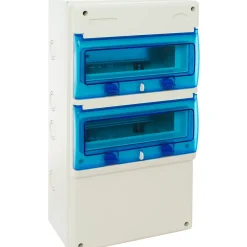1322p Coffret électrique étanche Pour Prises - 2 Rangées De 11 Modules - Ip65 - Solera Indubox