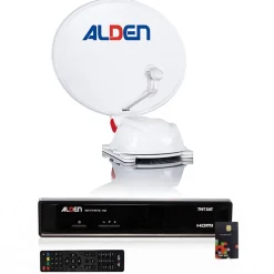 Pack AS2 Parabole Satellite Automatique 60cm + Récepteur satellite SATMATIC HD TNTSAT ALDEN