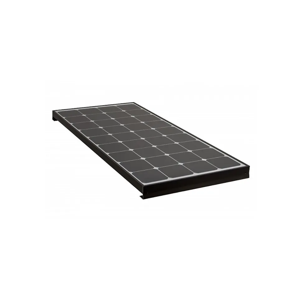 PACK BLACK BOOSTER 170W Seul Panneau solaire Camping Car + Kit de pose solaire avec Régulateur de Charge ANTARION