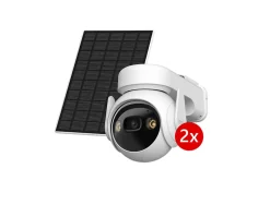 Pack 2 caméras de sécurité extérieur panneau solaire Imou