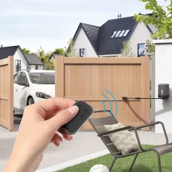 Pack 100% connecté avec motorisation portail battant Orane Connect + Visiophone Elia Smart 2 + 2 télécommandes supplémentaires
