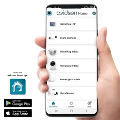 Pack 100% connecté avec motorisation portail battant Orane Connect + Visiophone Elia Smart 2 + 2 télécommandes supplémentaires