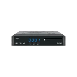 PACK III Récepteur TV satellite Full HD + Carte d'accès TNTSAT V6 Astra 19.2E + Câble HDMI SERVIMAT