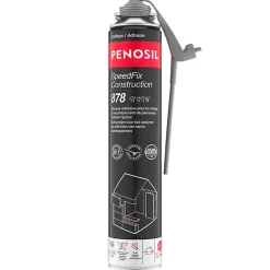 Pack 11 Mousses colle universelle SpeedFix Construction 878 pistolable 690ml PENOSIL + Nettoyant FoamCleaner929 500ml + Pistolet