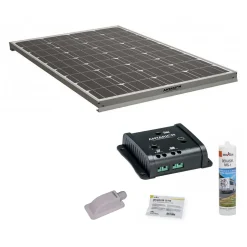 Pack Panneau solaire 140W + Kit de pose Solaire avec Régulateur 160W 10A ANTARION
