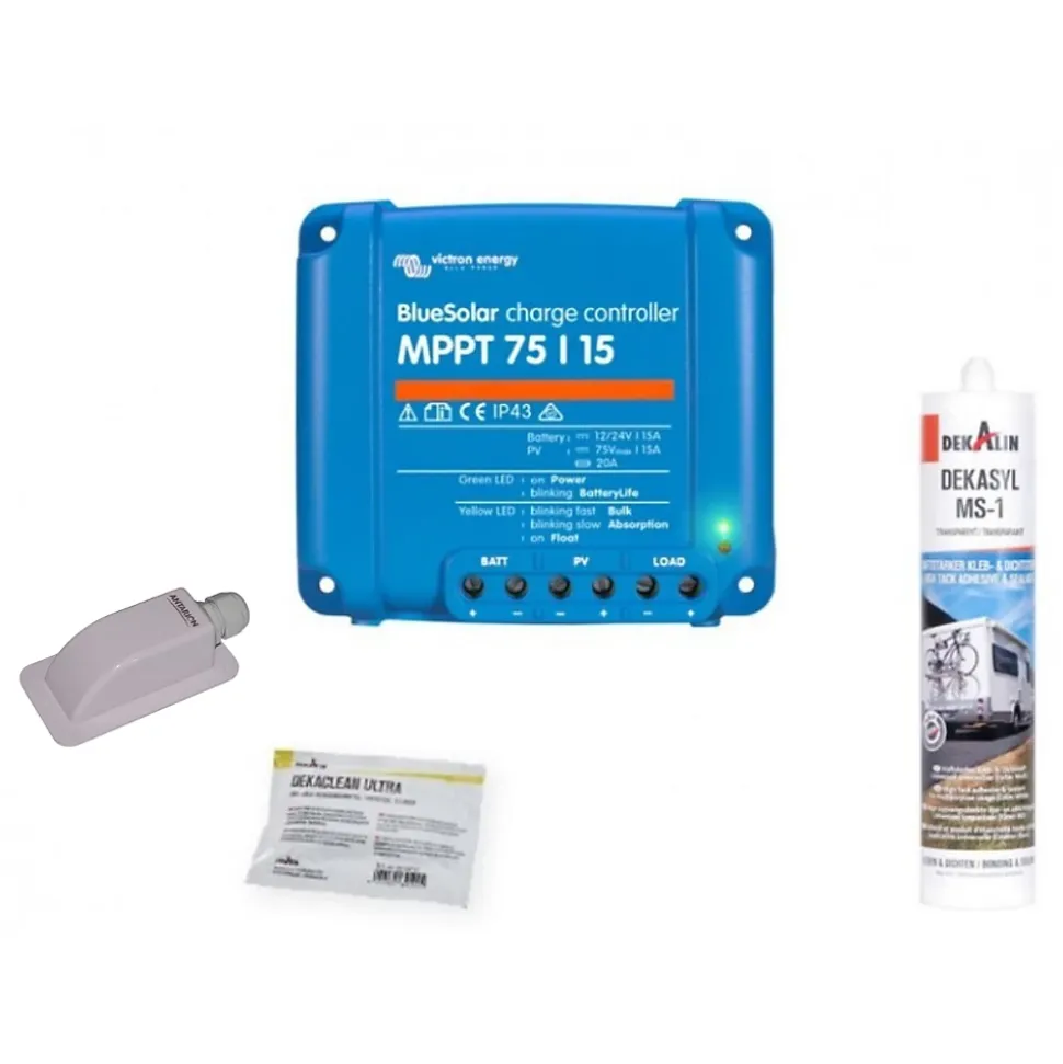 Pack Panneau Solaire 120W Camping-car + Régulateur Solaire Victron 15A ANTARION