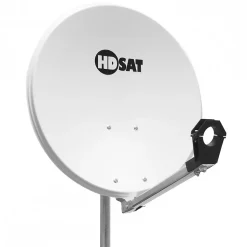 Pack Parabole satellite aluminium 60cm + LNB Single HD HDSAT