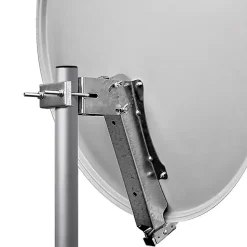 Pack Parabole satellite acier 80cm avec Support LNB + LNB Single + Décodeur Satellite ASTRA HD + Carte HDSAT