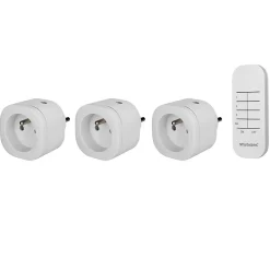 Pack 3 prises + 1 télécommande intérieures