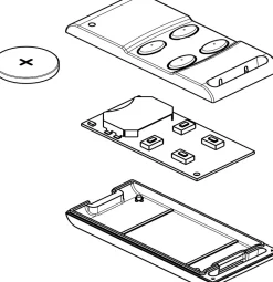 Pack 2 télécommandes radio pour porte de garage