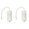 Pack 2x Condensateurs 50.0uf 450 V + Cable Condo fil 50mf FIXAPART