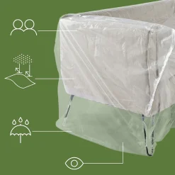 Pack and Move - Housse protection canapé 2 place - 150 x 300 cm - Imperméable et anti-poussière - Fermeture facile