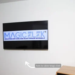 Pack câble ultra-plat Magic Elek 3 lignes 3m 16A 3500W