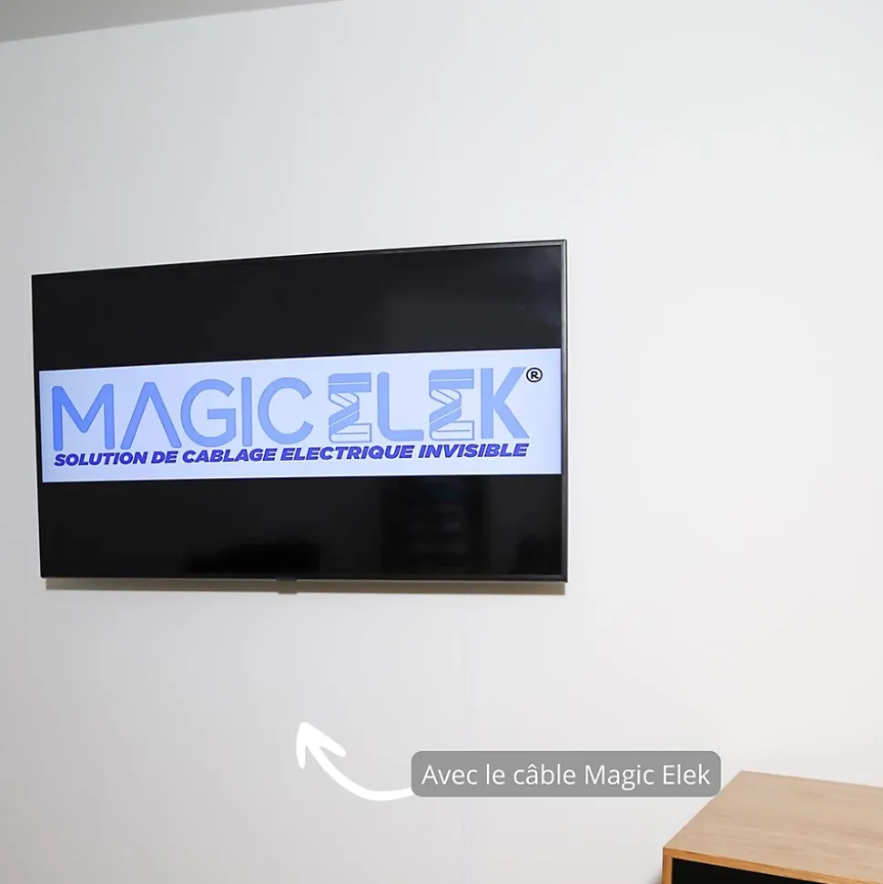 Pack câble ultra-plat Magic Elek 3 lignes 3m 16A 3500W