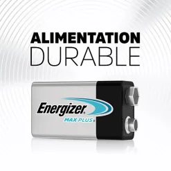 Pack de 4 - Energizer Max Plus Alcaline 9V, pack de 1 Pile