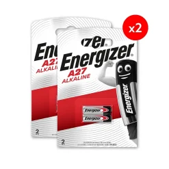 Pack de 2 - Energizer Pile Alcaline A27/27A, pack de 2 Piles