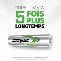 Pack de 3 - Energizer, Power Plus Rechargeable AA/HR6, pack de 4 Piles