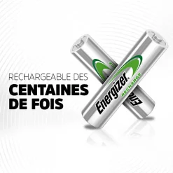 Pack de 3 - Energizer, Power Plus Rechargeable AA/HR6, pack de 4 Piles