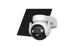 Pack de 2 kits caméra 3K rotative AOV – énergie solaire + 2 cartes SD Imou