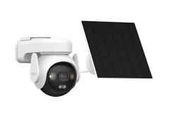 Pack de 2 kits caméra 3K rotative AOV – énergie solaire + 2 cartes SD Imou