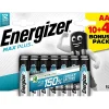 Pack de 14 piles alcaline Max Plus Energizer AA/LR06