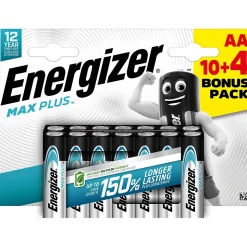 Pack de 14 piles alcaline Max Plus Energizer AA/LR06