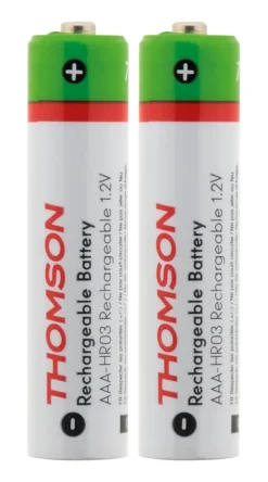 Pack de 2 piles rechargeables HR03 AAA 900 mAh - Thomson