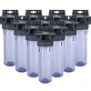 Pack de 10 Porte Filtre 2 pièces avec clés et équerres