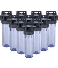 Pack de 10 Porte Filtre 2 pièces avec clés et équerres