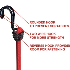 Pack de 12 tendeurs de différentes tailles Master Lock Twin Wire