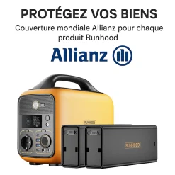 Pack Desk Nomade RUNHOOD - Station HE600 + 648 Wh + 200 W Solaire - Bureau Mobile Plug et Play