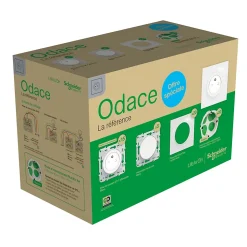 Pack Odace Schneider Electric blanc 60 pièces