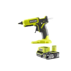 Pack RYOBI Pistolet à colle 2 températures 18V One+ RGL18-0 - 1 Batterie 2.5Ah - 1 Chargeur rapide RC18120-125