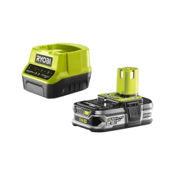 Pack RYOBI Pistolet à colle 2 températures 18V One+ RGL18-0 - 1 Batterie 2.5Ah - 1 Chargeur rapide RC18120-125