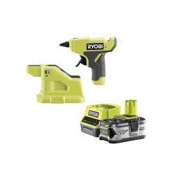 Pack RYOBI Pistolet à colle 18V One+ RGLM18-0 - 1 Batterie 4.0Ah - 1 Chargeur rapide RC18120-140