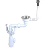 Pack vidage manuel inox blanc mat 1 bac