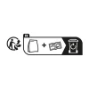 Pack vidage manuel inox blanc mat 1,5 bacs
