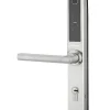 Paire de poignées connectées Intelock Multi, pour porte d'entrée, entr'axes 70mm, argent - INTELOCK