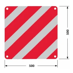 Panneau aluminium réfléchissant hors gabarit 500x500