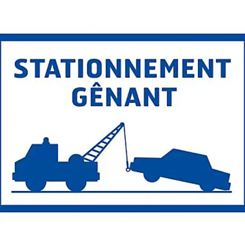 Panneau de signalisation "Stationnement gênant" Chapuis