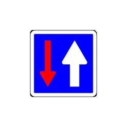 Panneau de signalisation CK18 - Circulation alternée