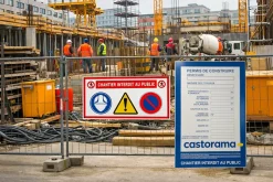 Panneau de signalisation pour chantier - Permis de construire Castorama