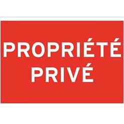 Panneau de signalisation "Propriété privée"