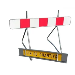 Panneau de signalisation K2 Fin de chantier