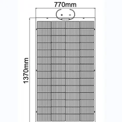 Panneau solaire flexible 200W N Type TOPCON Full black